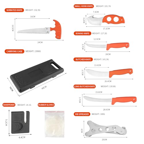 9-Piece Hunting Knife Set J3202