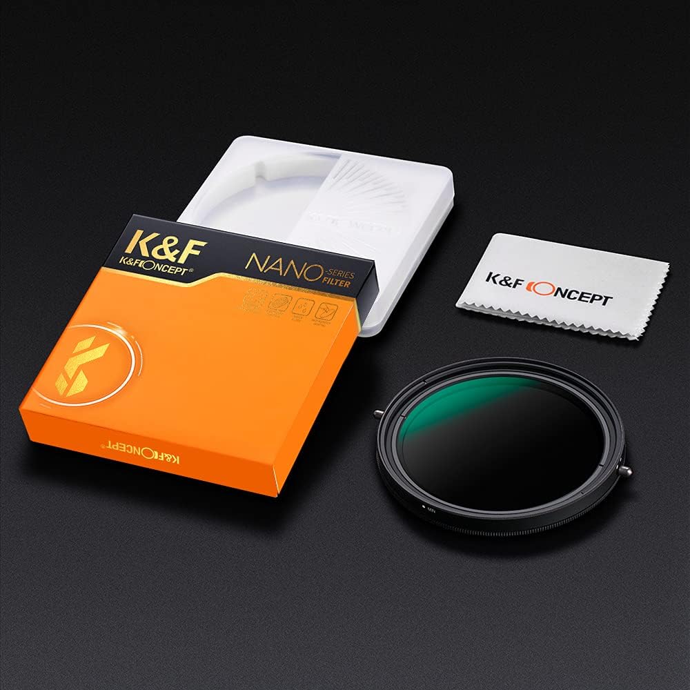 62mm Variable Fader ND2-ND32 ND Filter and CPL Circular Polarizing Filter 2 in 1 Pack of 2 D14120