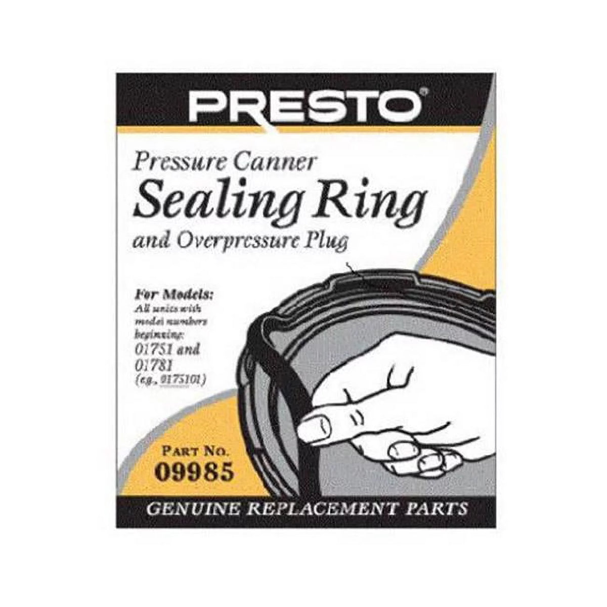 Pressure Canner Sealing Ring and Overpressure Plug R534390