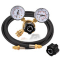 Argon CO2 Regulator Gauge Welding Gas Regulator with 6.6Ft Gas Hose H45730