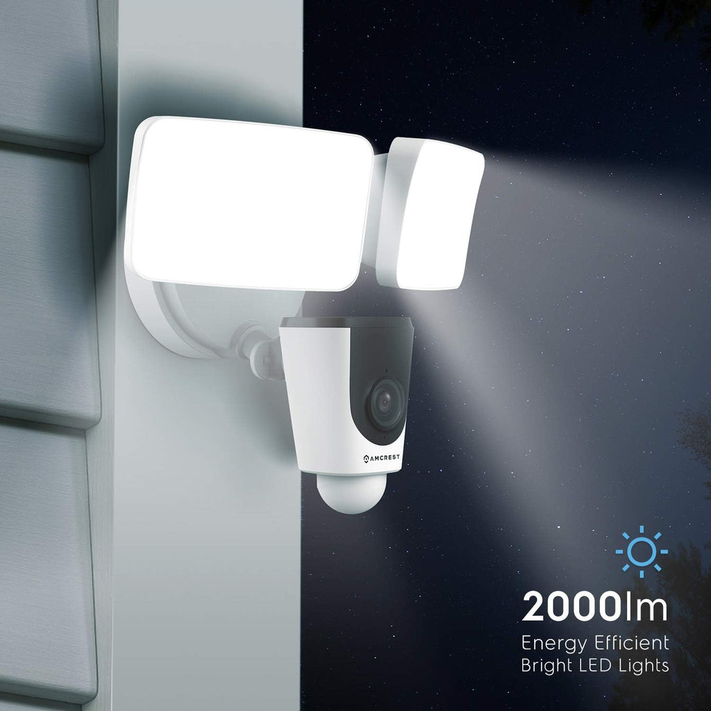 1080P Wireless WiFi Outdoor Security Camera with Flood Light R387384