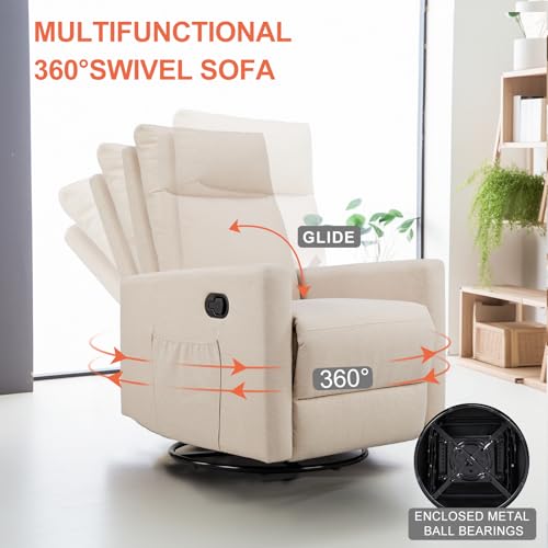 Light Grey Massage Recliner Chair with Lumbar Support S1757