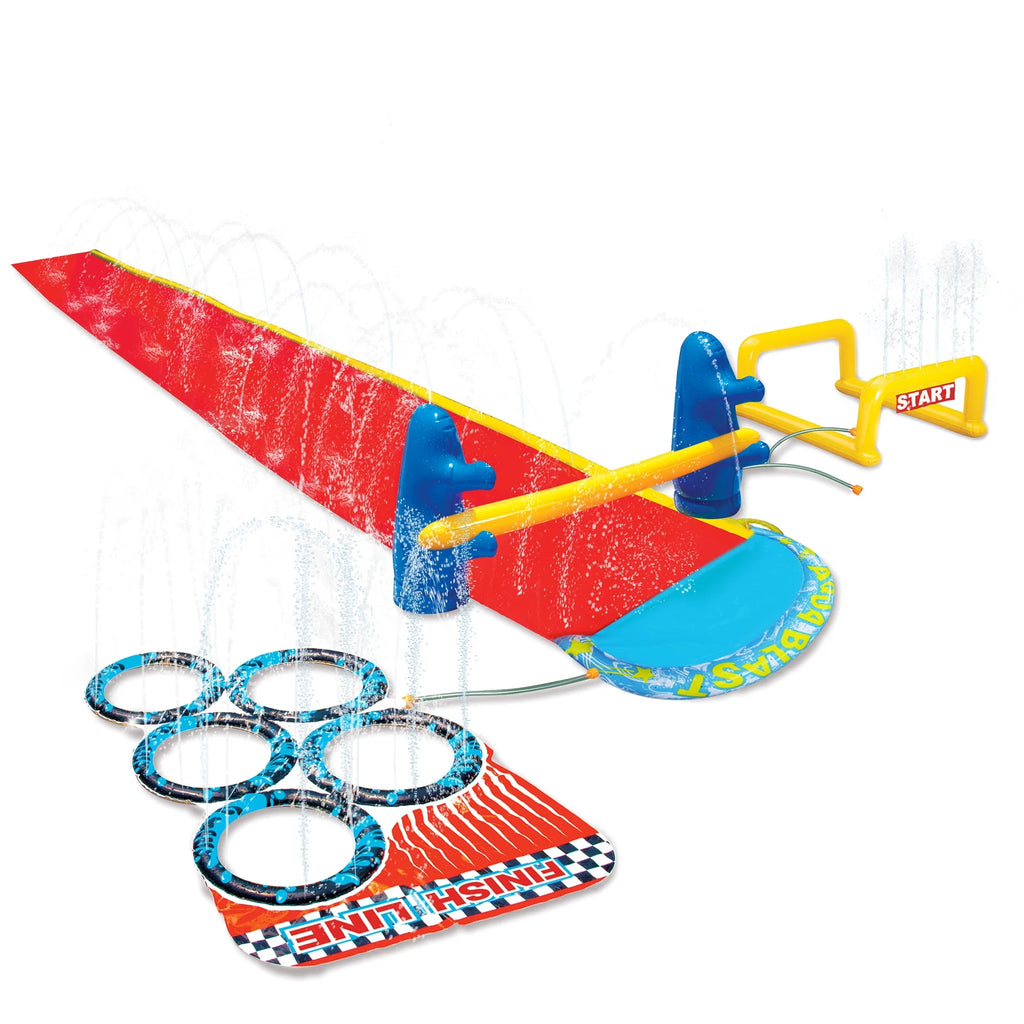 2-in-1 Obstacle Course Water Slide W44866