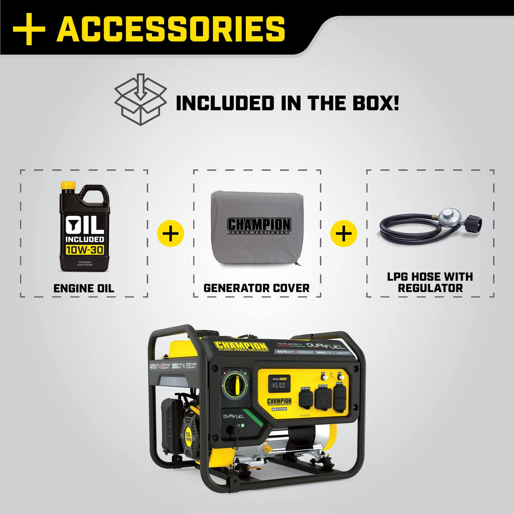 3500 Watt Dual Fuel Portable Generator X94959