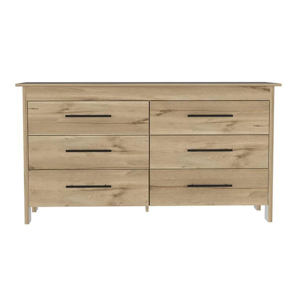 6 Drawer Engineered Wood Double Dresser D571064