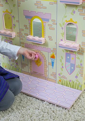 Wooden Fairytale Castle on Lazy Susan X816287