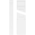 Flat Panel PVC Pilaster with Decorative Capital & Base (Pair) I311