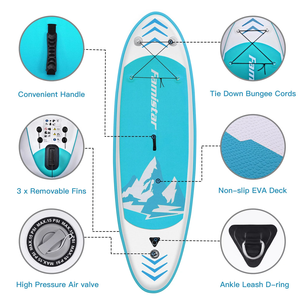 Inflatable Stand Up Paddle Board with Paddle Pump and Backpack Y557