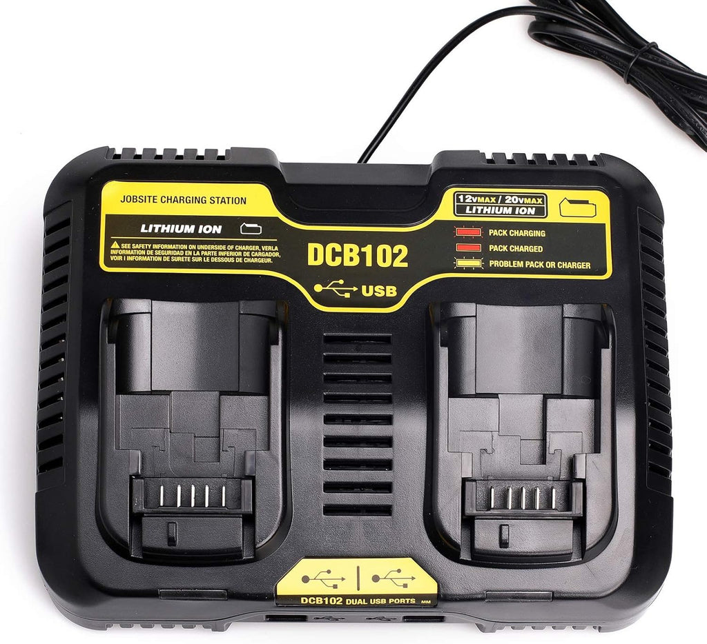 Dual Charger Replacement with 2 USB Ports, Pack of 2 Z422383
