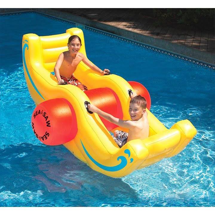 Pool Inflatable Float Sea-Saw Rocker with 110V Air Pump V84399