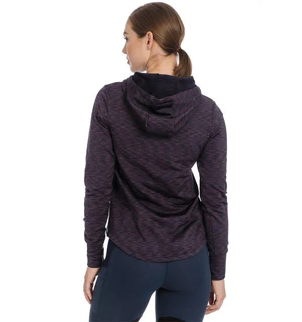 Navy Technical Hooded Fleece L5605