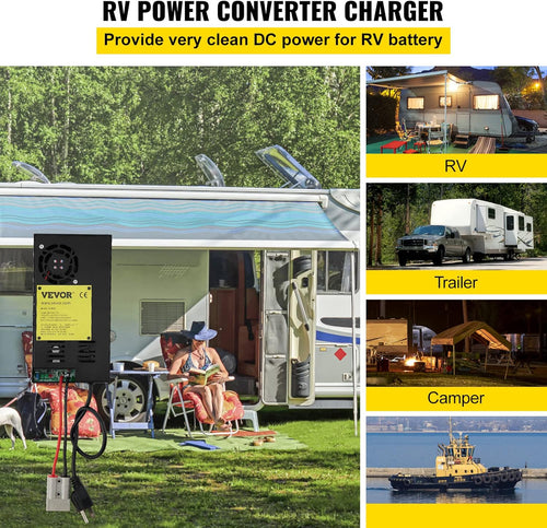 110 Volt AC to 12 Volt DC 600W Power Converter Charger E23951