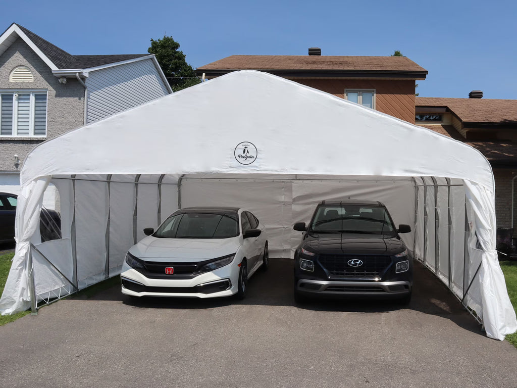 Double Car Shelter 18 ft x 20 ft E5123