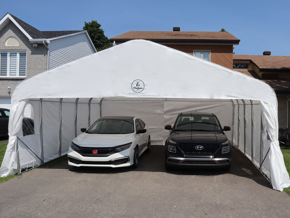 Double Car Shelter 18 ft x 20 ft E5123
