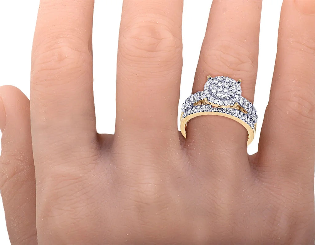 10K Yellow Gold Diamond Engagement Ring T312