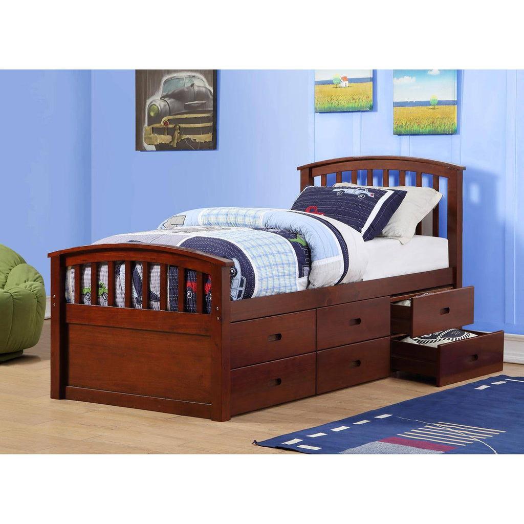 6 Drawer Twin Storage Bed Q74196