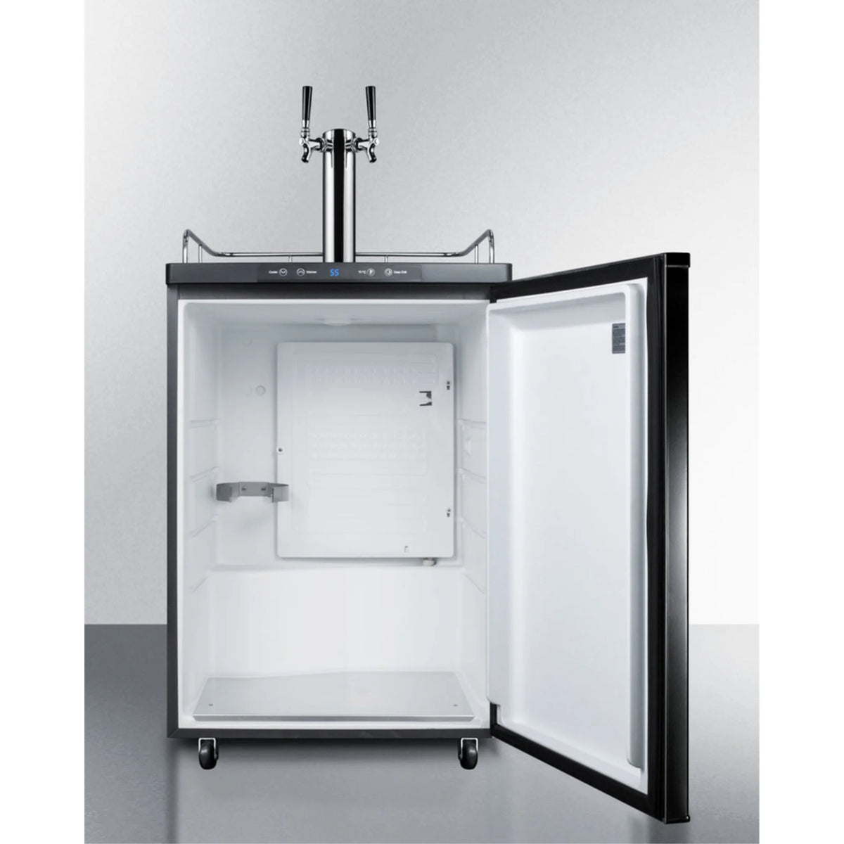 Built-in Auto Defrost Dual Tap Beer Dispenser D165
