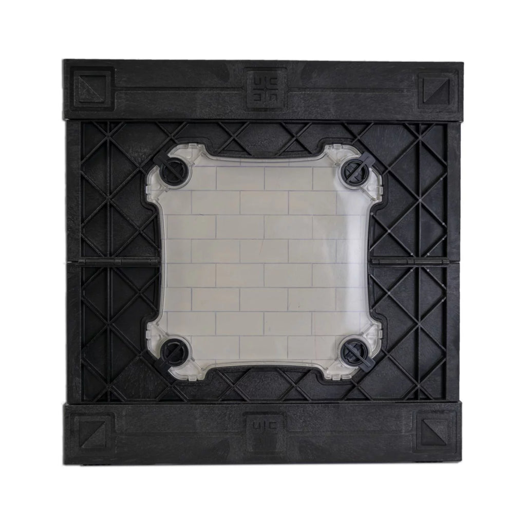 Vinyl Record Storage Crate with Divider and Transparent Panels E326195