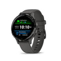 Slate Stainless Steel Bezel 1.2-Inch AMOLED Touchscreen Display Smart Watch with 41mm Pebble Gray Case and Silicone Band H26570