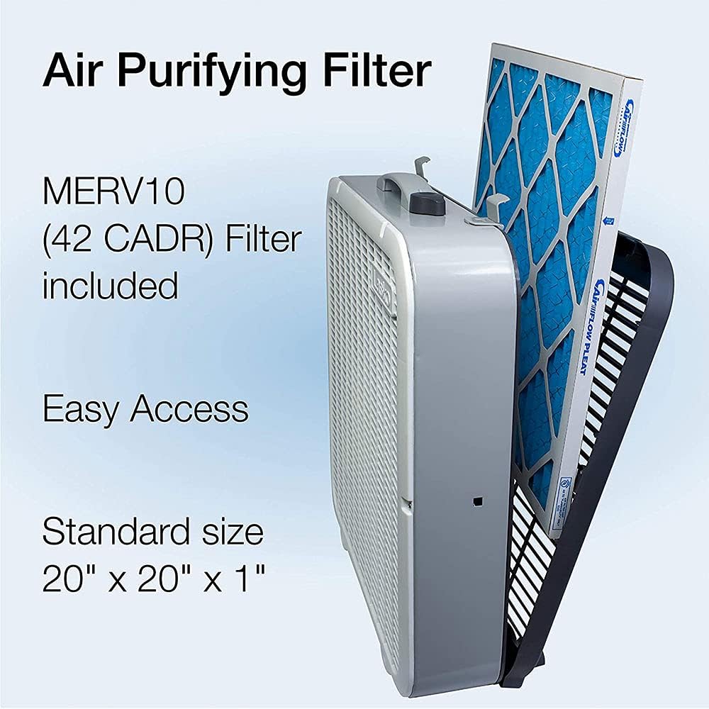 2-in-1 20-inch Box Fan and Air Purifier with MERV10 Filter V300560