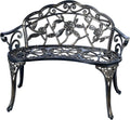 White Cast Aluminum Outdoor Bench O858