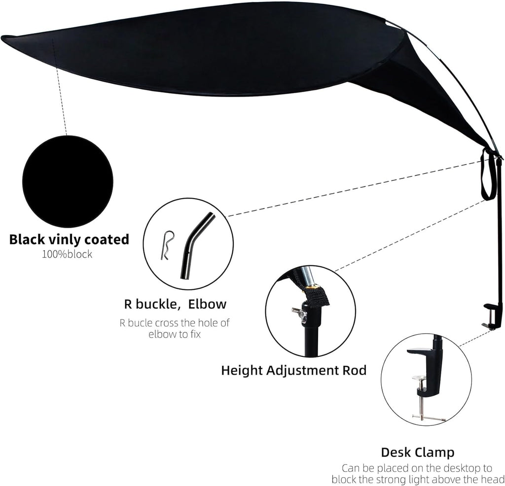 47" Diam Round Office Light Cover and Desk Shade K870824