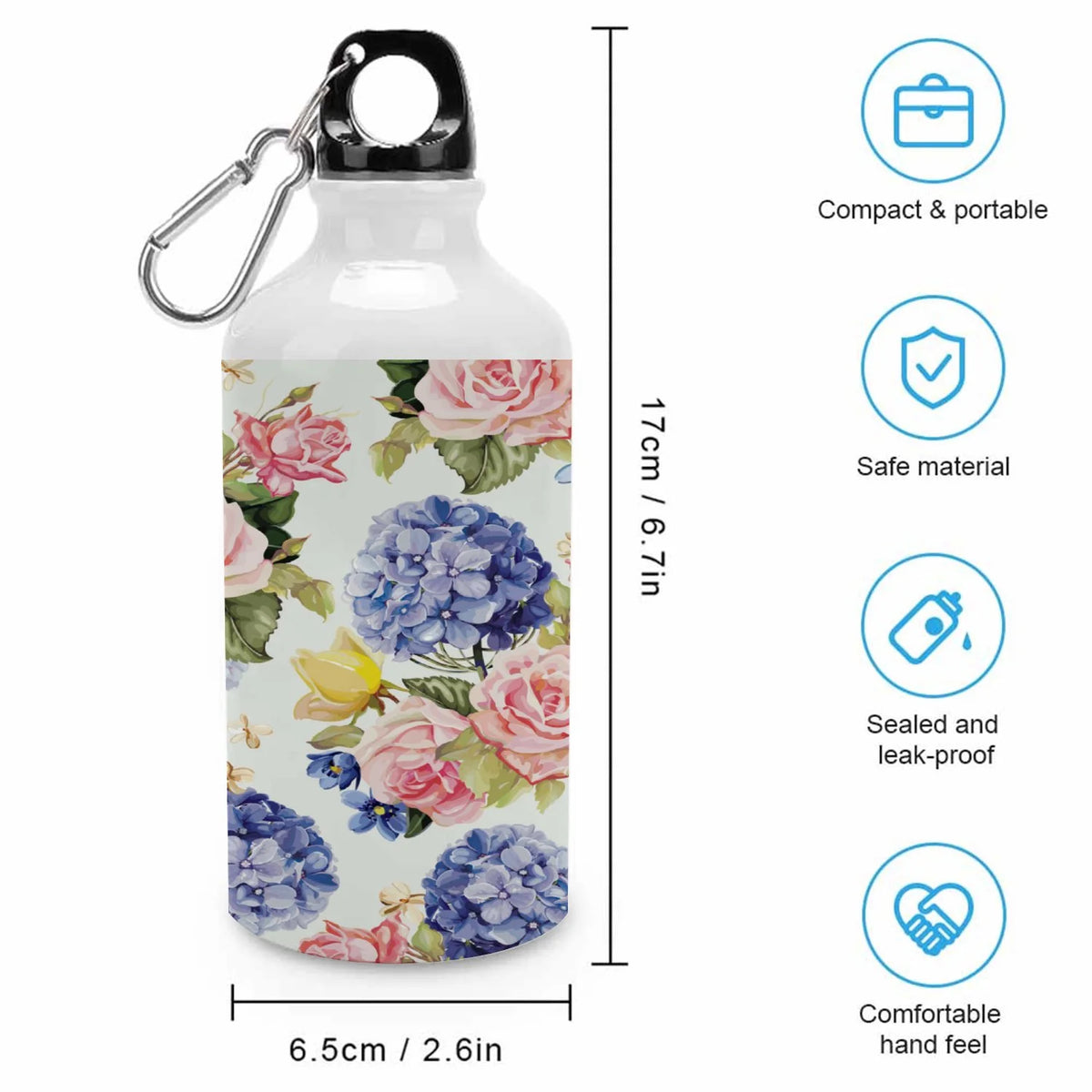 400ml Aluminum Water Bottle with Twist Cap T76934
