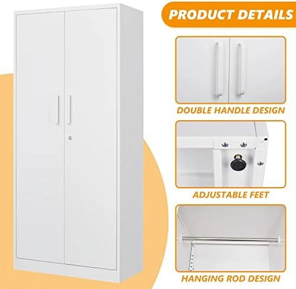 Lockable Metal Lateral File Cabinet with Drawer D5408