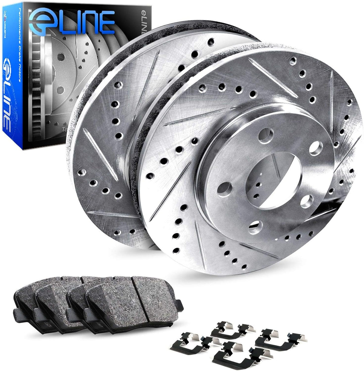 Rear Ceramic Brake Pads and Rotors Kit K467