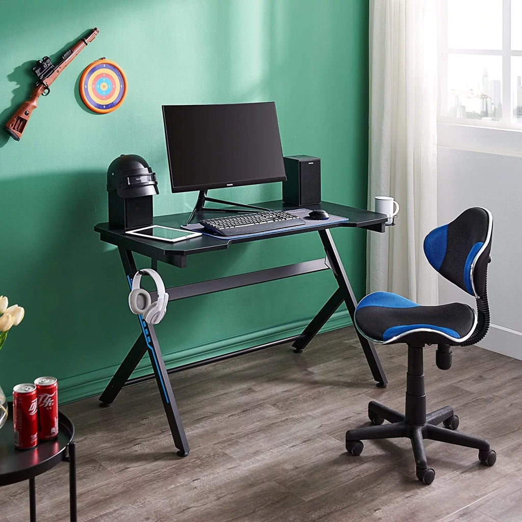 Black Blue Ergonomic Mesh Office Chair N367350