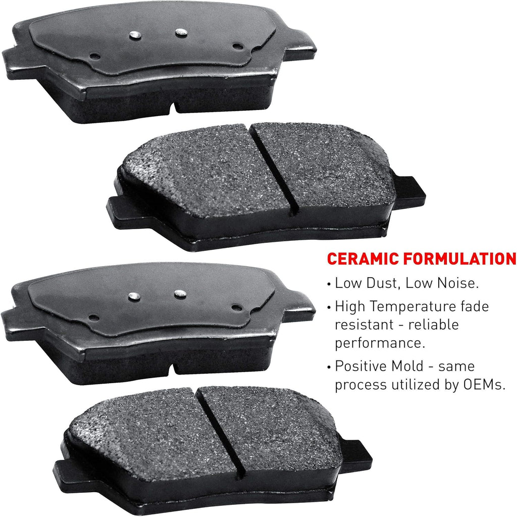 Rear Ceramic Brake Pads and Rotors Kit K467