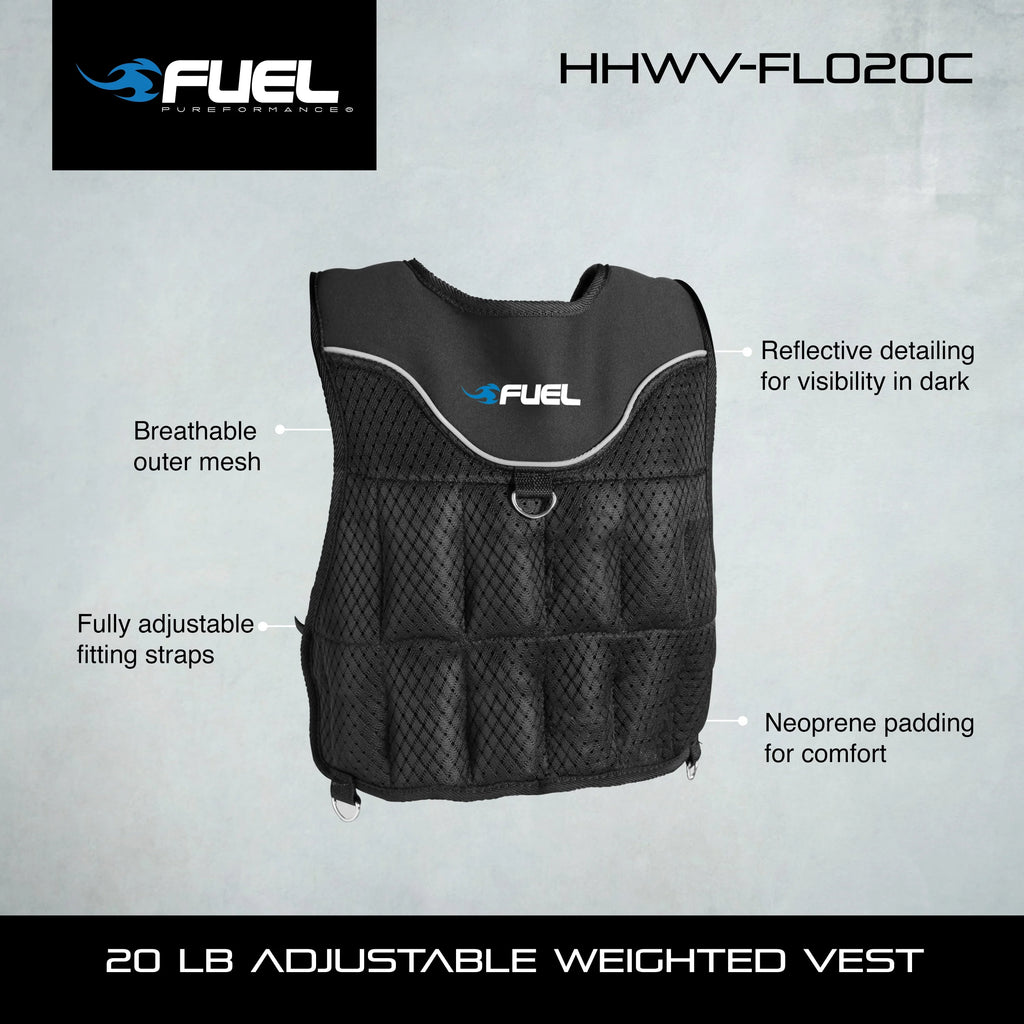 20 Lb. Adjustable Weighted Vest Y3446