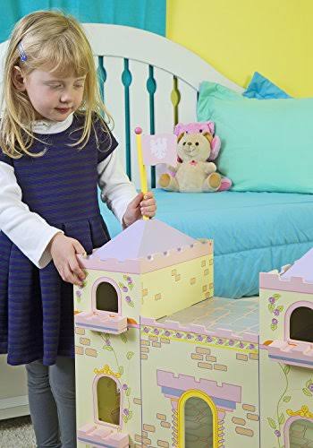 Wooden Fairytale Castle on Lazy Susan X816287
