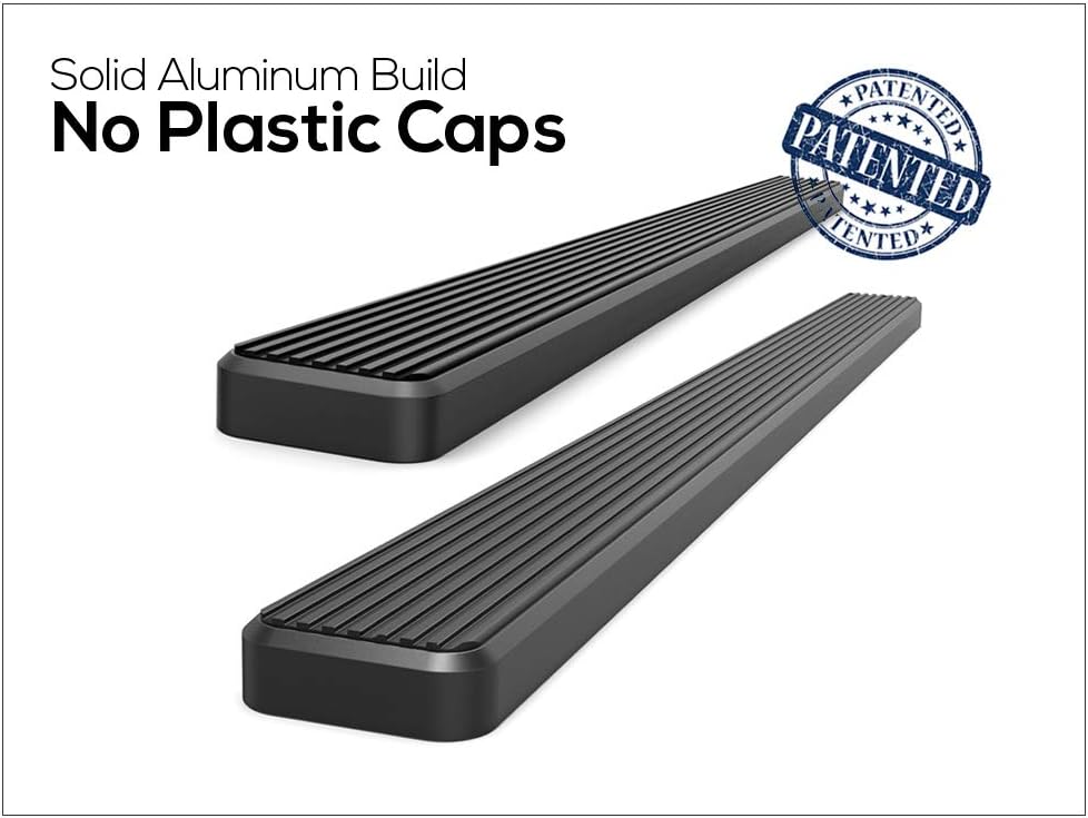 Black Powder Coated 5in Running Boards K50961