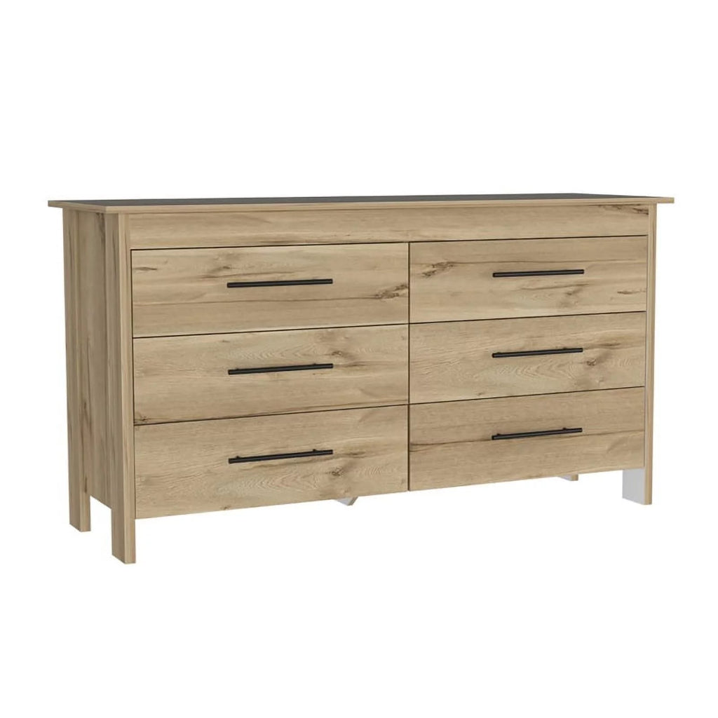 6 Drawer Engineered Wood Double Dresser D571064