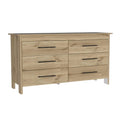 6 Drawer Engineered Wood Double Dresser D571064