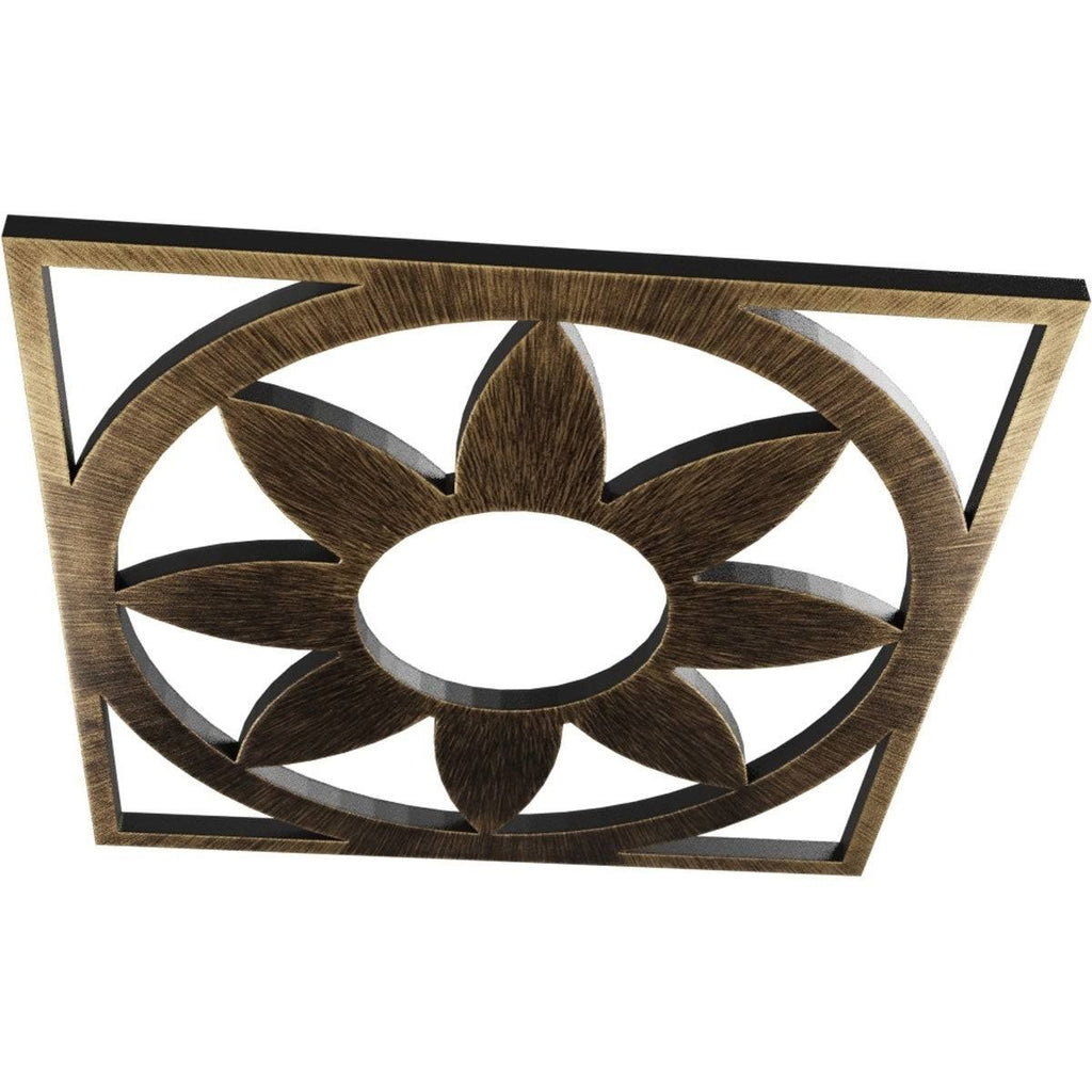 34x22OD x 11 3/4x22ID x 1x22P PVC Pierced Ceiling Medallion I2011