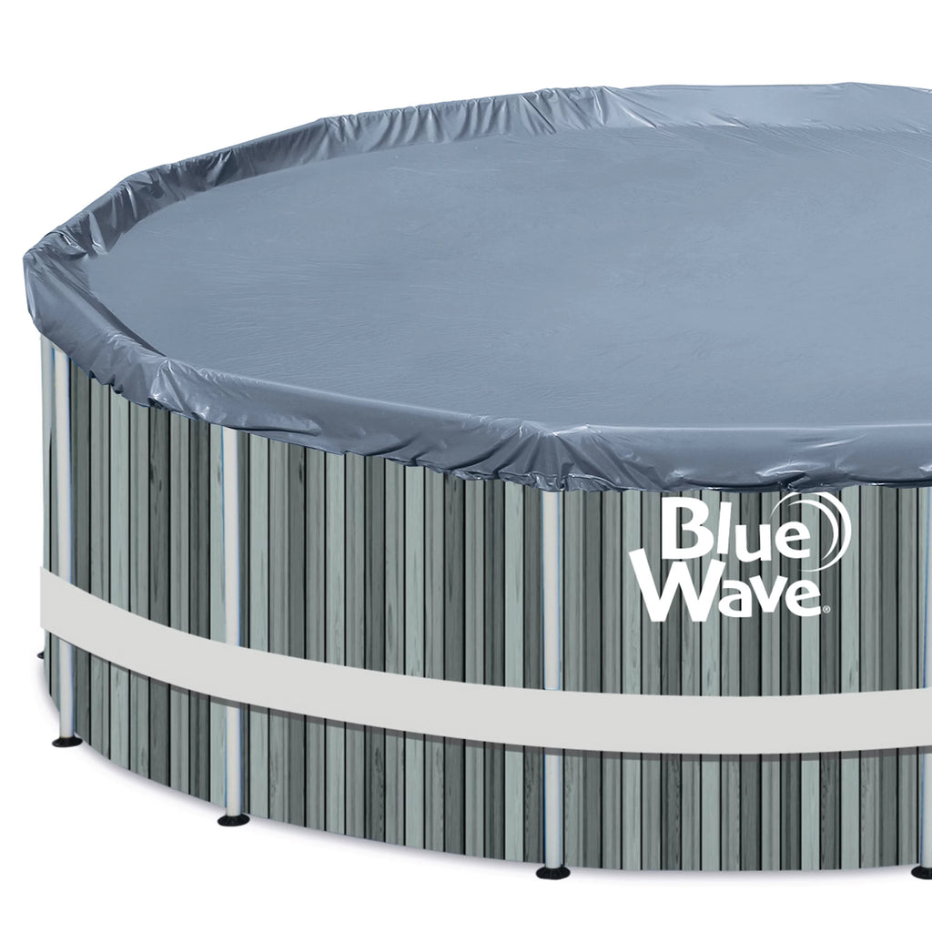 15-ft Round 48-in Deep Above Ground Swimming Pool with Cover N111315