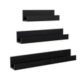Black 3 Piece Floating Shelf U63775