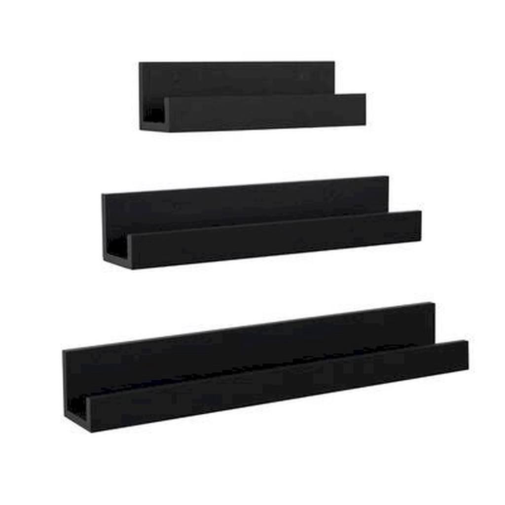 Black 3 Piece Floating Shelf U63775