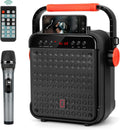 Portable Bluetooth Karaoke Machine PA Speaker System with Microphone E7346