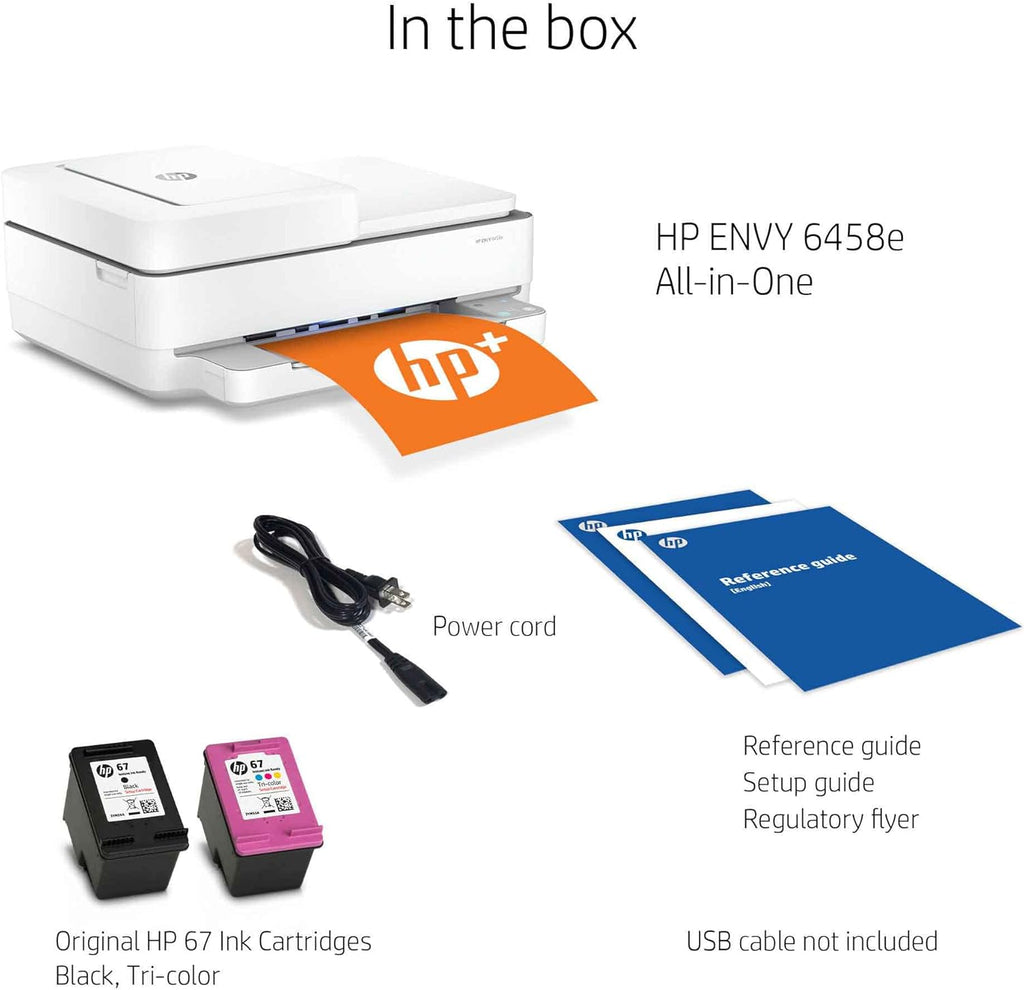 White Wireless Color Inkjet All-in-One Printer M7893