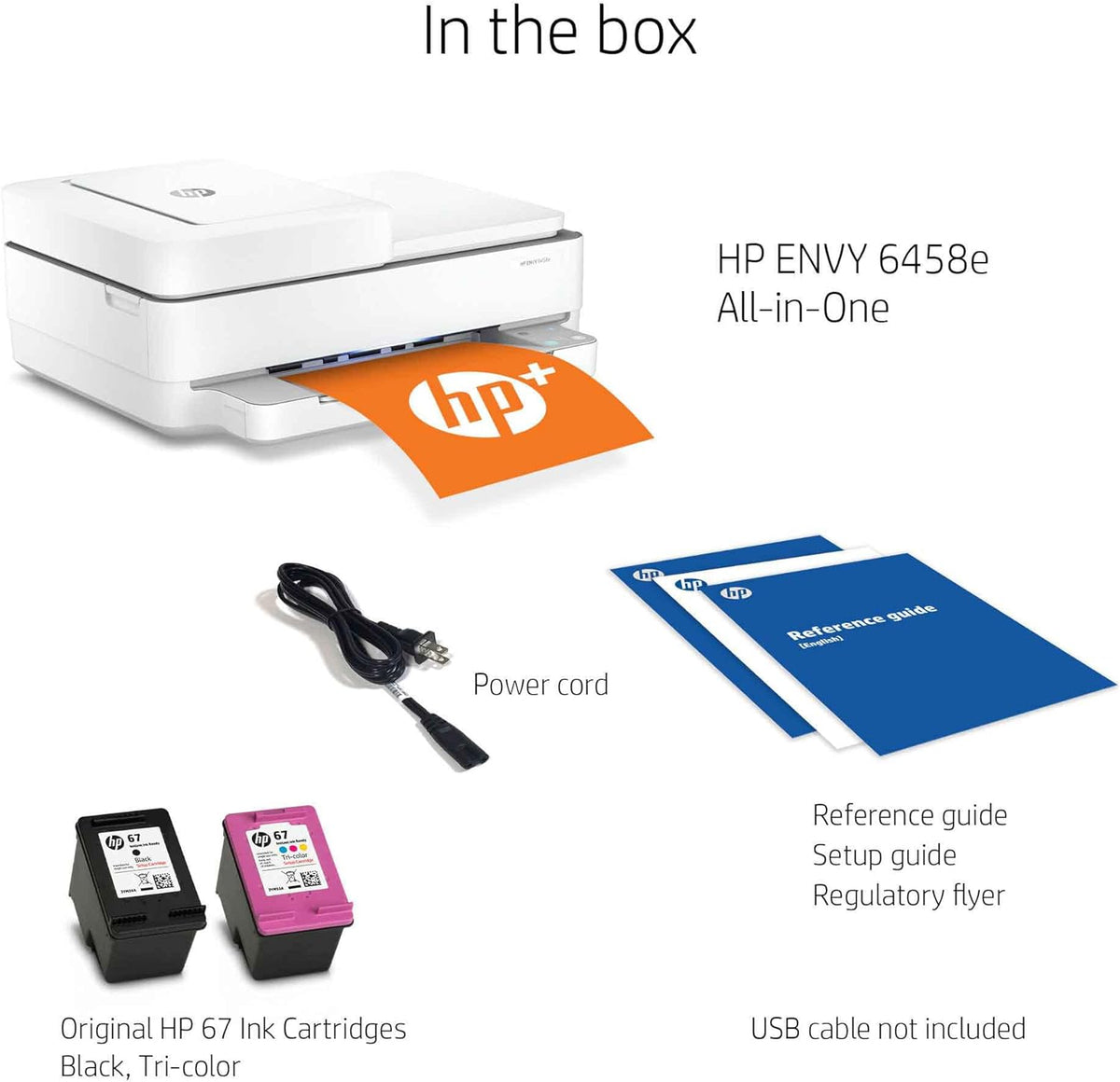 White Wireless Color Inkjet All-in-One Printer M7893