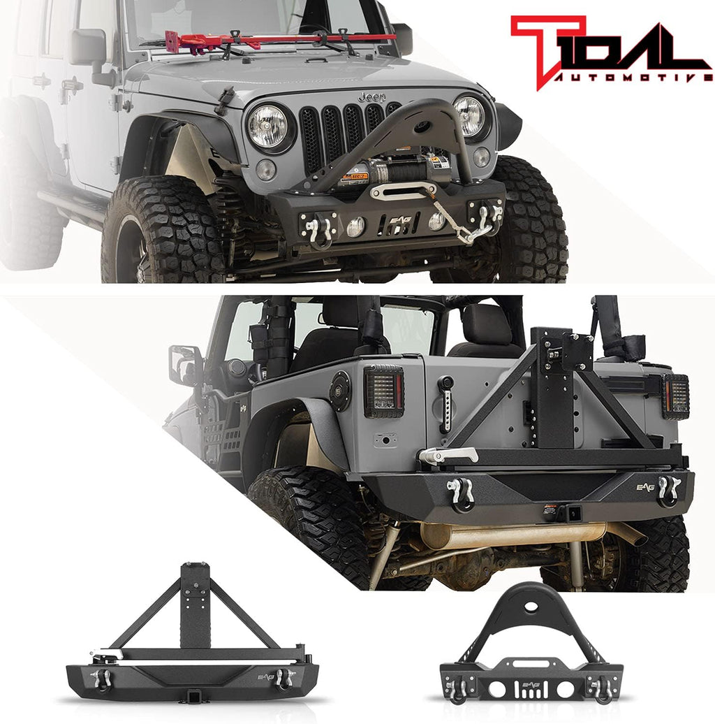 Front and Rear Bumper with Tire Carrier H2256