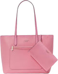 Blossom Pink Leather 3 Piece Tote and Wristlet Set M1892