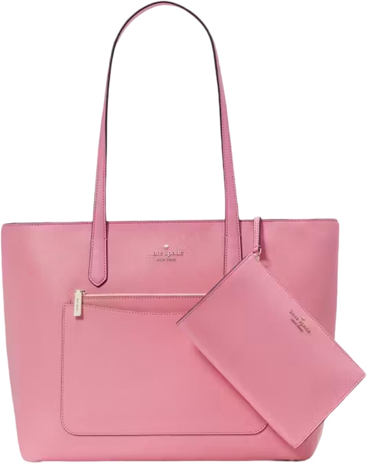 Blossom Pink Leather 3 Piece Tote and Wristlet Set M1892