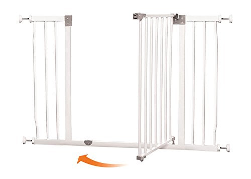 White Extra-Wide Baby Safety Gate X532719