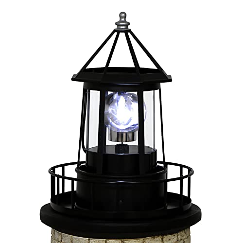 Red Rotating Solar Lighthouse Light, IP65 Waterproof N314722