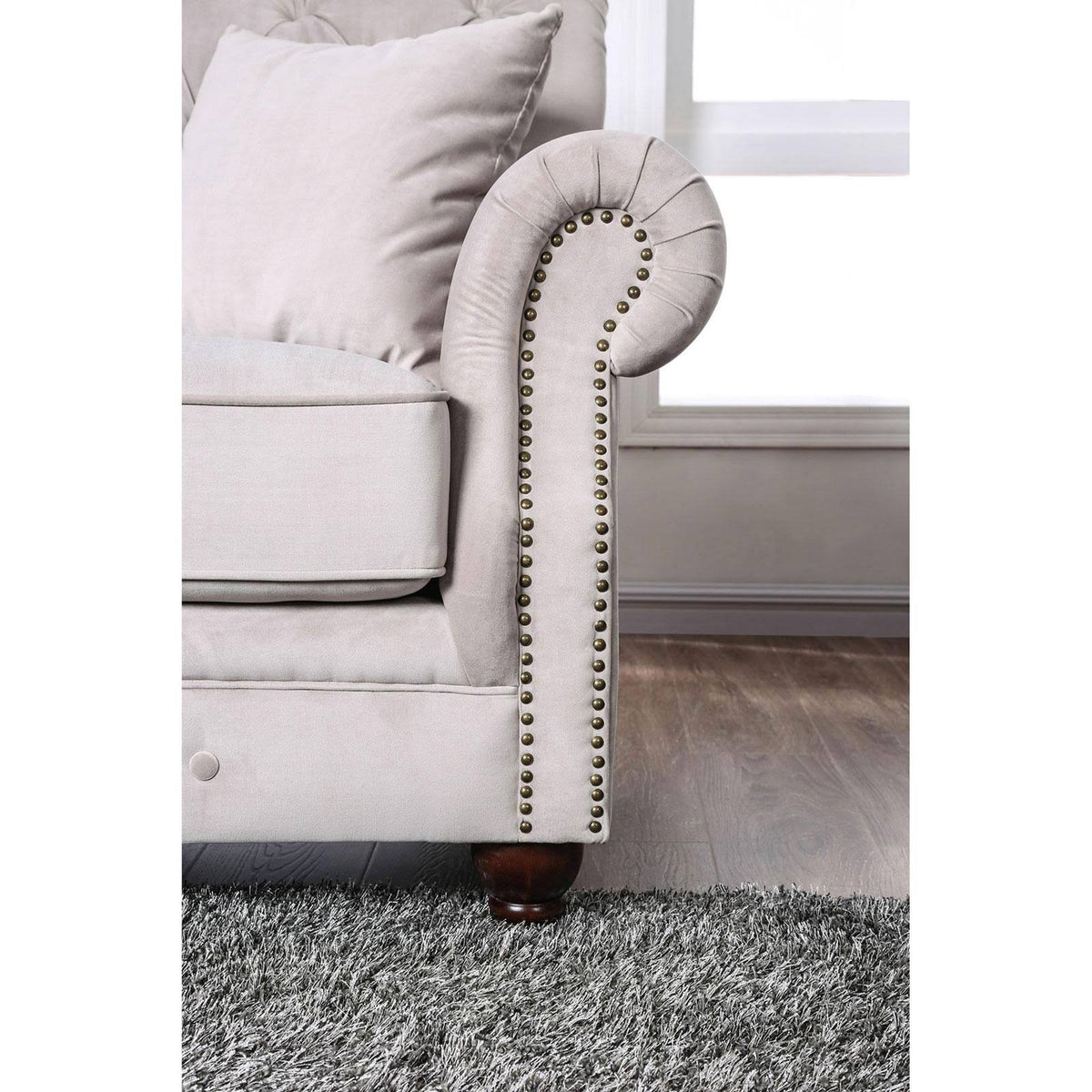 Beige Loveseat C195525