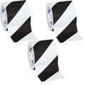 Black/White Striped Vinyl Safety Tape 4x22 x 36 Yard Roll Y963